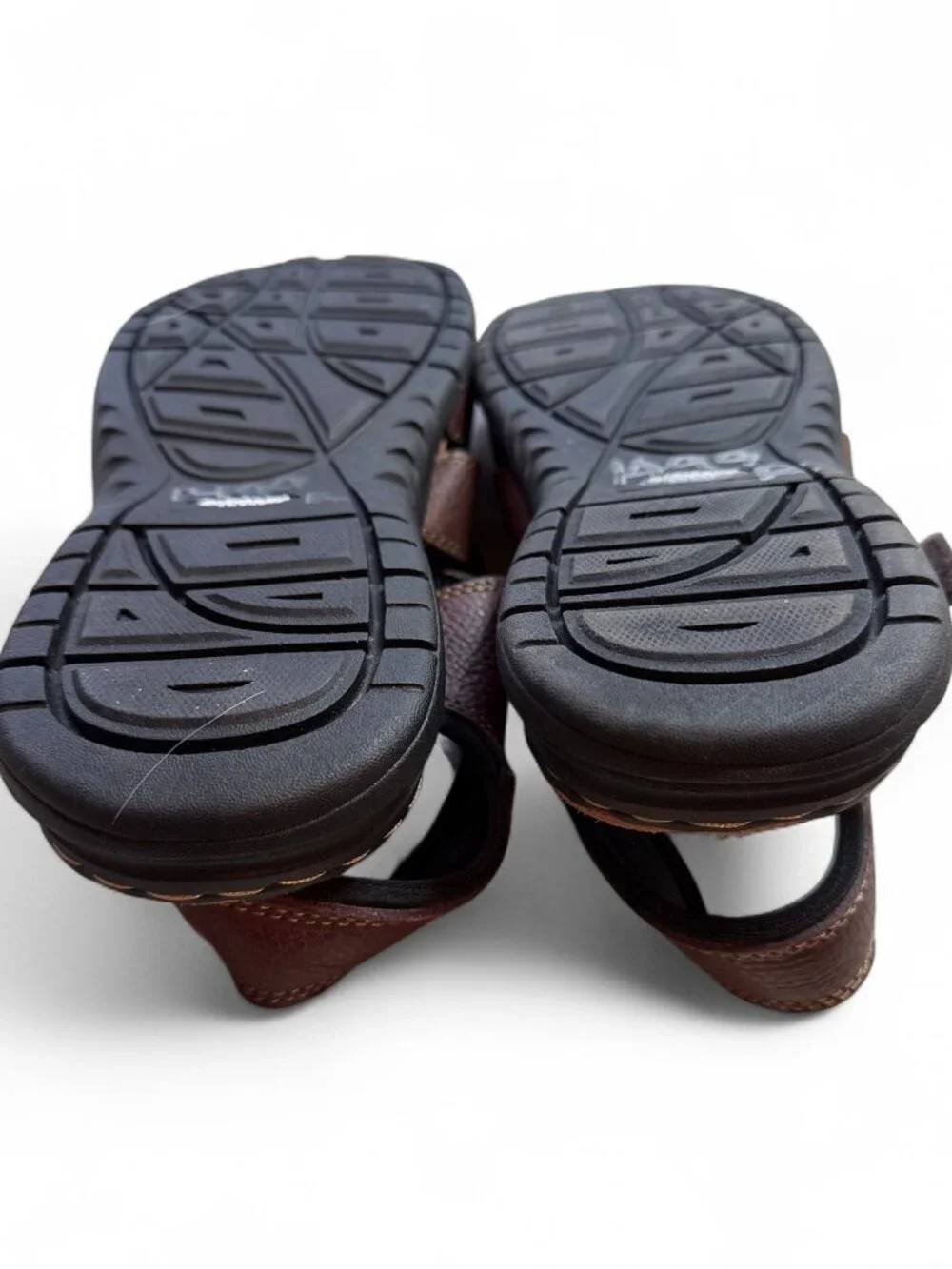 Dr. Scholl's Leather Sandals Brown Size 11M